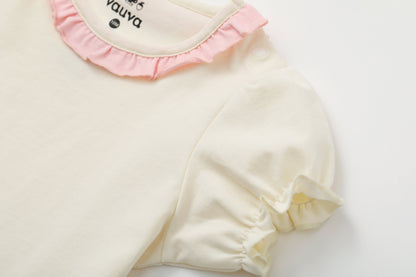 Organic Cotton Baby Girl's T-Shirt Plain Print