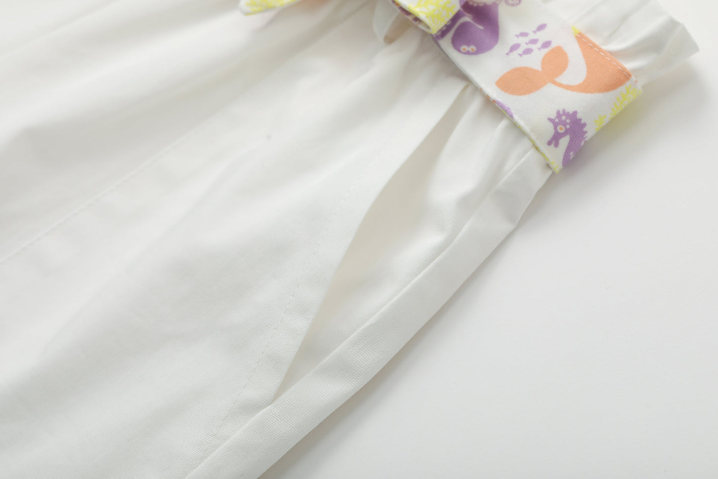 Toddler Girl Plain Print Short With Butterfly Knot