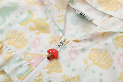 Toddler Fish All Over Print Uv Protection Jacket