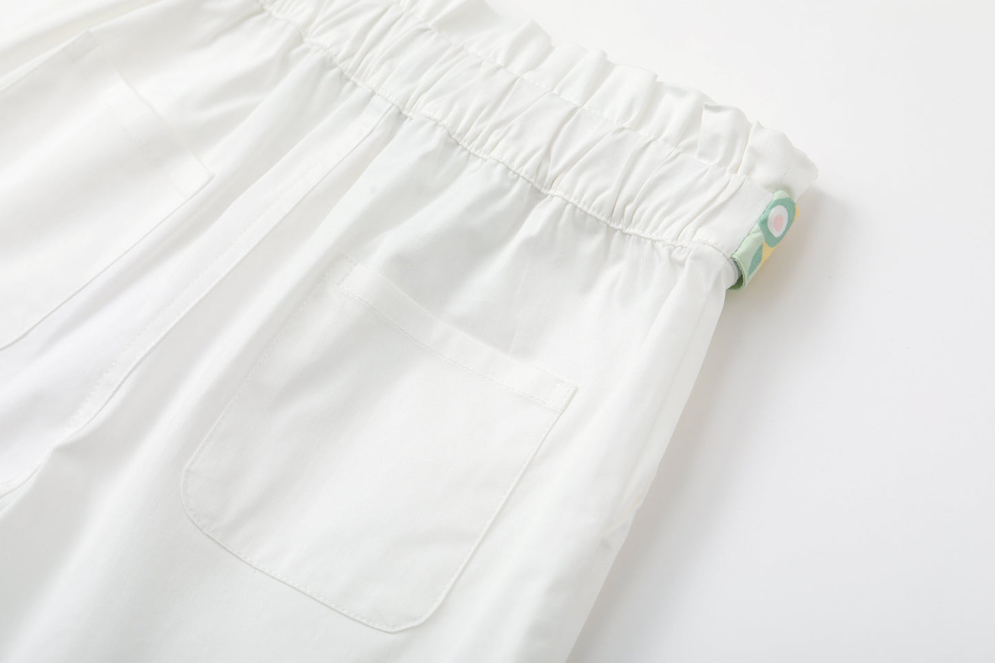 Toddler Girl Plain Print With Butterfly Knot Shorts