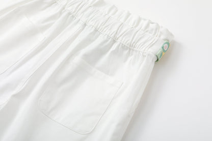 Toddler Girl Plain Print With Butterfly Knot Shorts