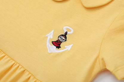 Baby Girl Little My Embroidered Short Sleeve Dress