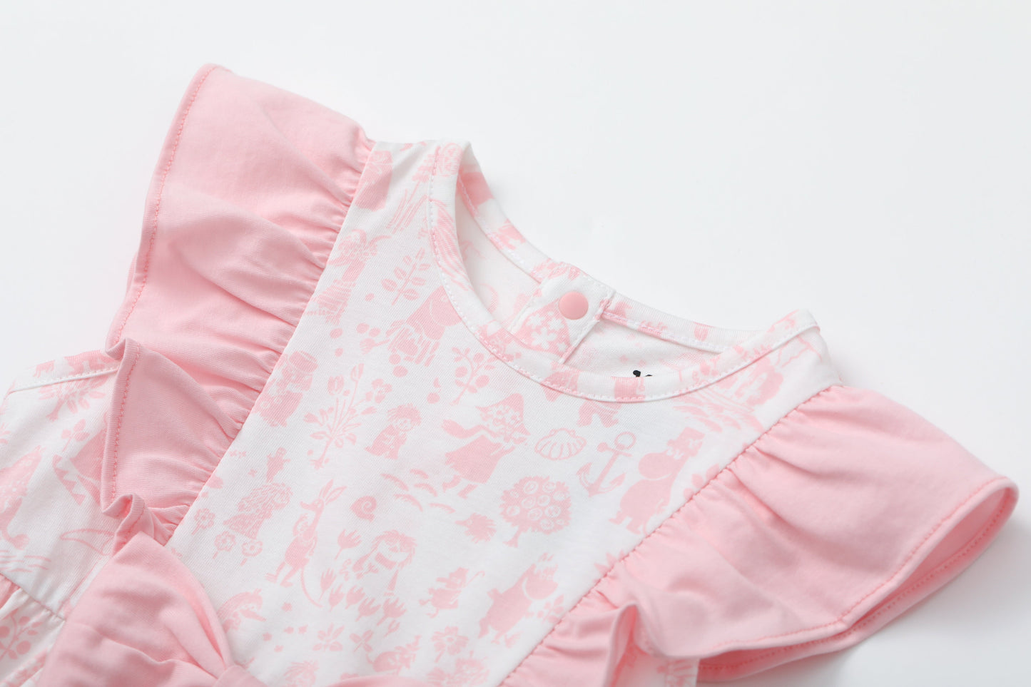 Baby Girl All Over Print Short Sleeve Dress