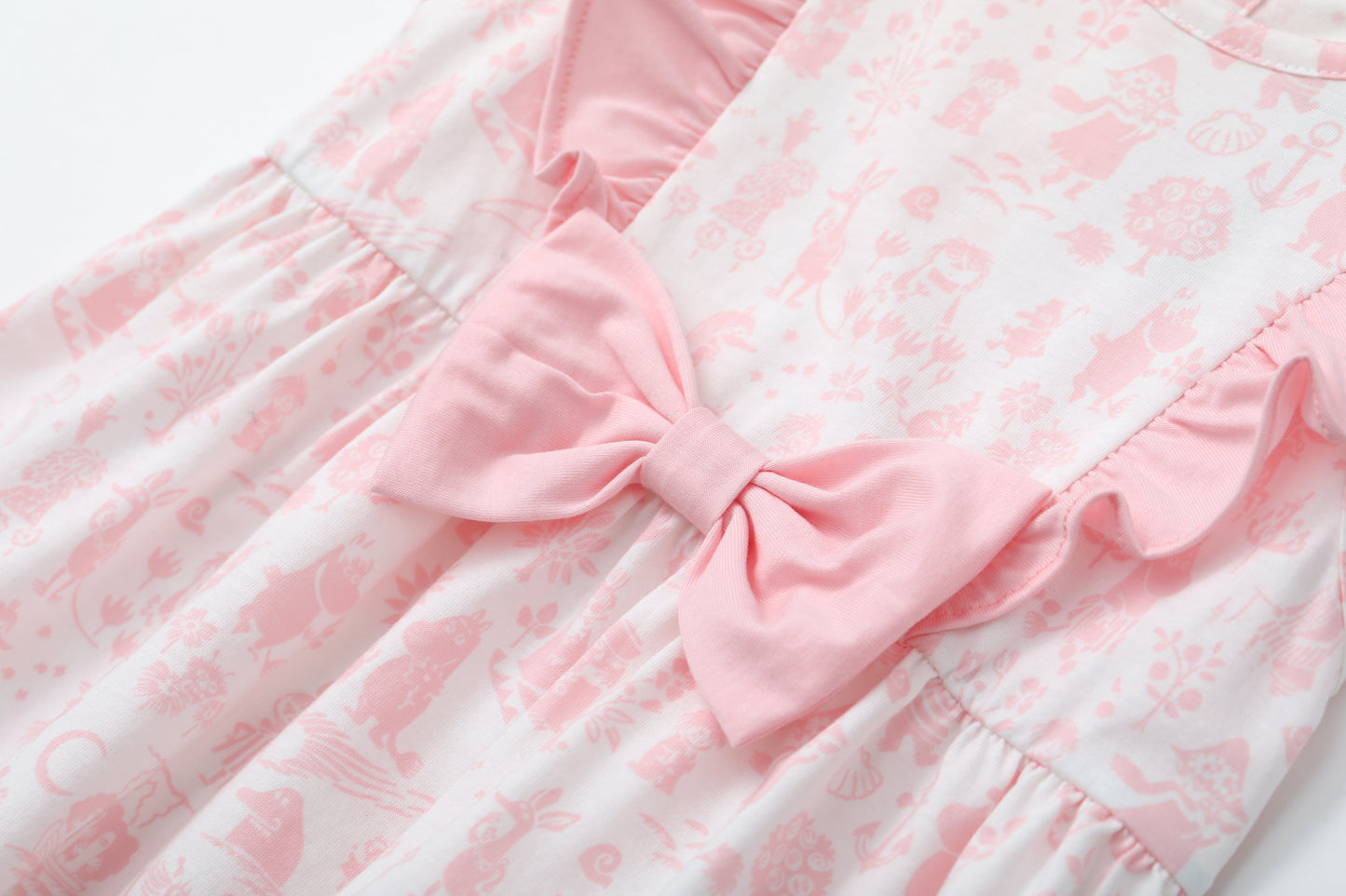 Baby Girl All Over Print Short Sleeve Dress