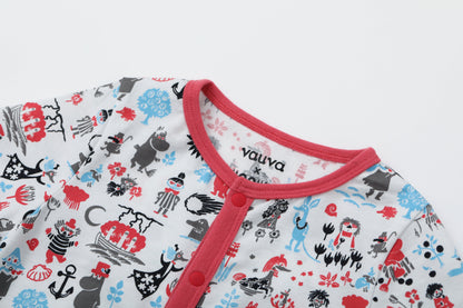 Baby Moomin Printed Short Sleeved Romper