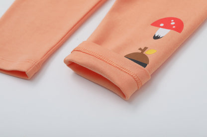 Girls Printed Cotton Trousers Pants