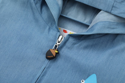 Toddler Shark Plain Print Jacket