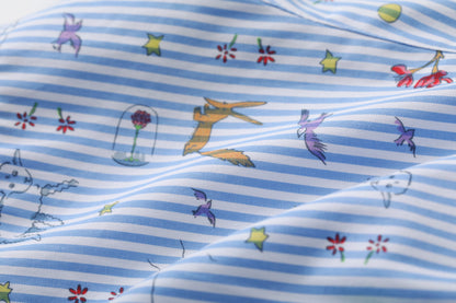 Baby Boy Yarn Dyed Stripe All Over Print Shorts