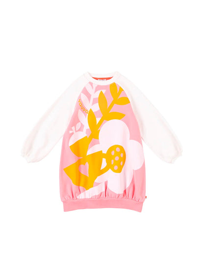 Girls Coffee Mug And Flowers Sweatshirt