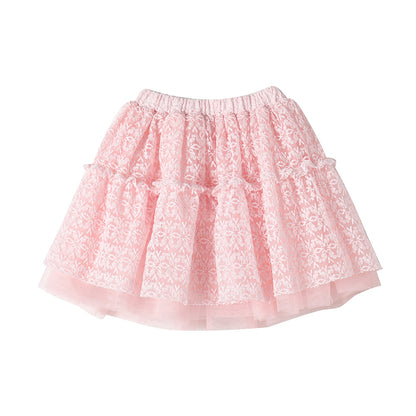 Lace-Embellished Skirt