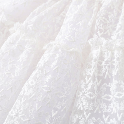 Lace-Embellished Skirt