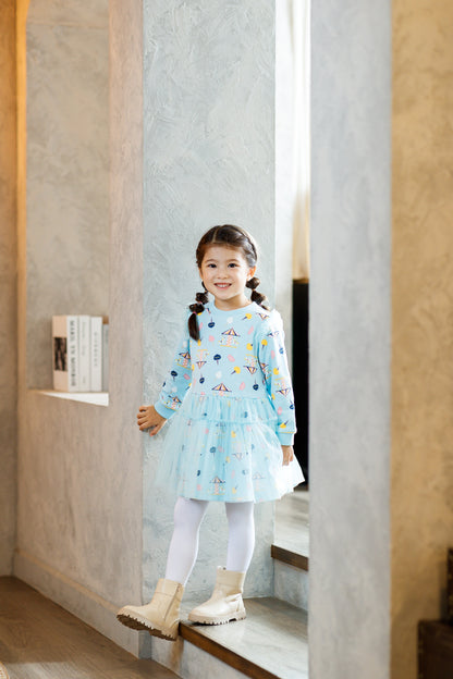 Unicorn-Print Frill Sweatshirt