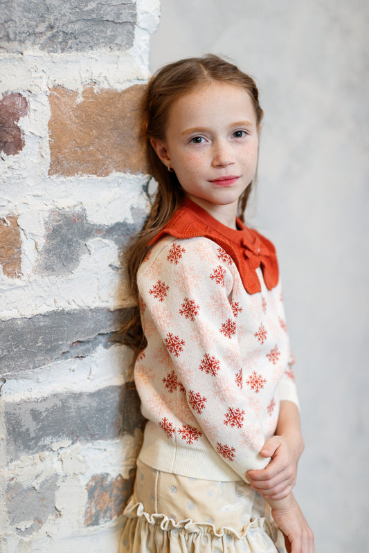 Collar Jacquard Jumper