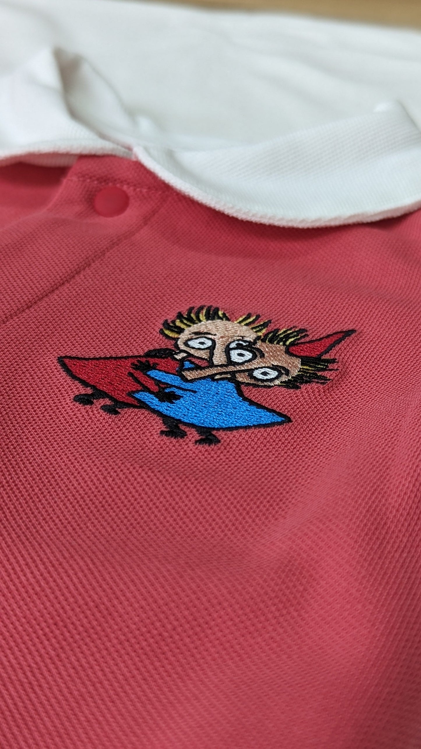 Baby Girl Thingumy & Bob Embroidered Short Sleeves Romper