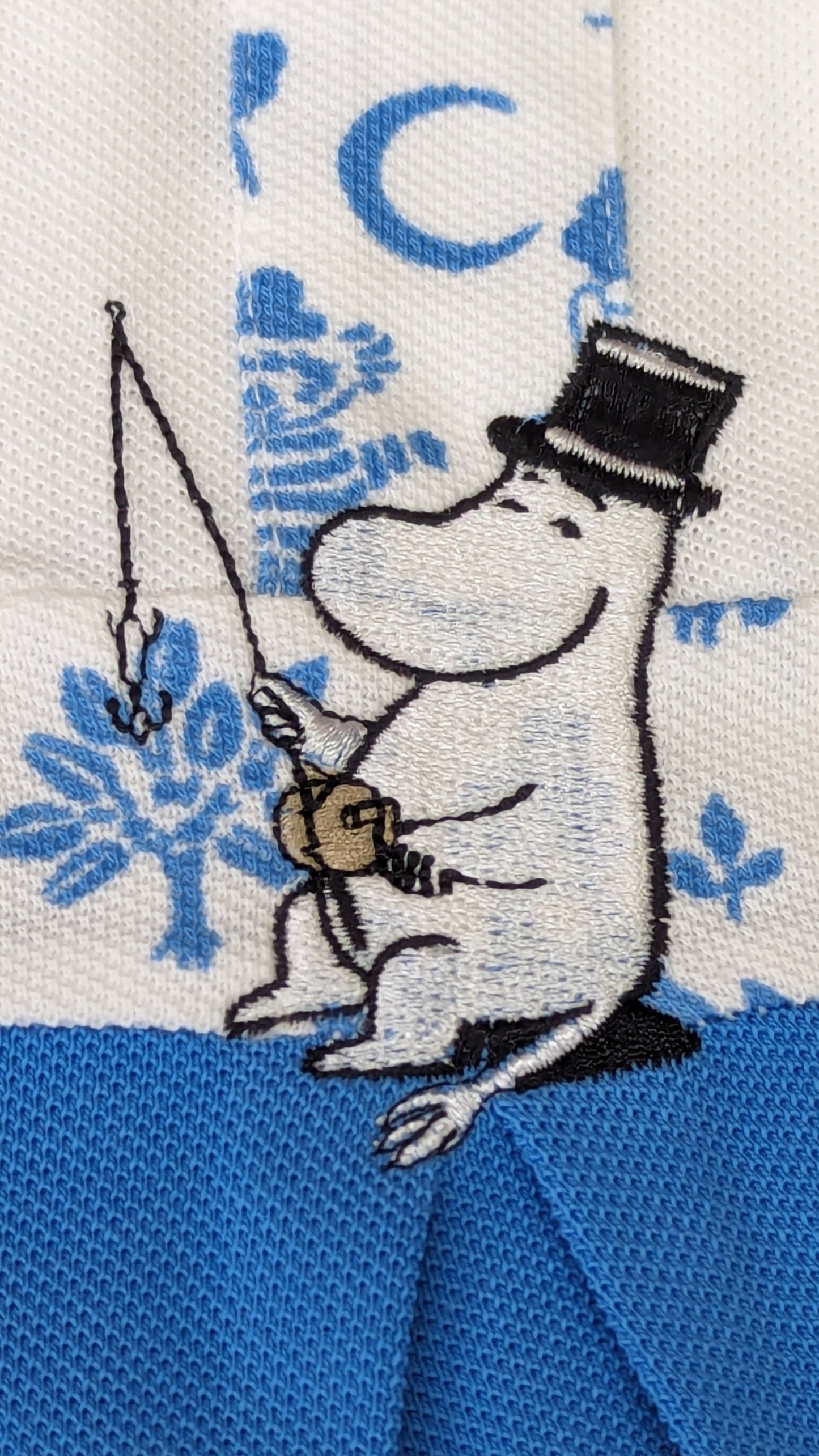 Baby Boy Moominpapa Embroidered Polo Romper