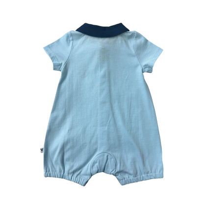 Baby Sailor Embroidered Short Sleeve Romper
