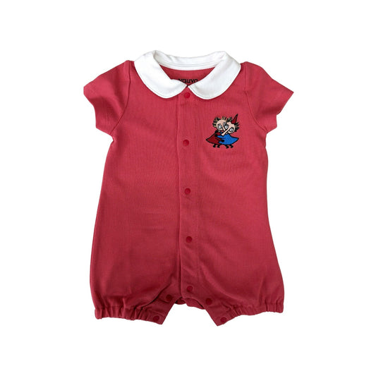 Baby Girl Thingumy & Bob Embroidered Short Sleeves Romper