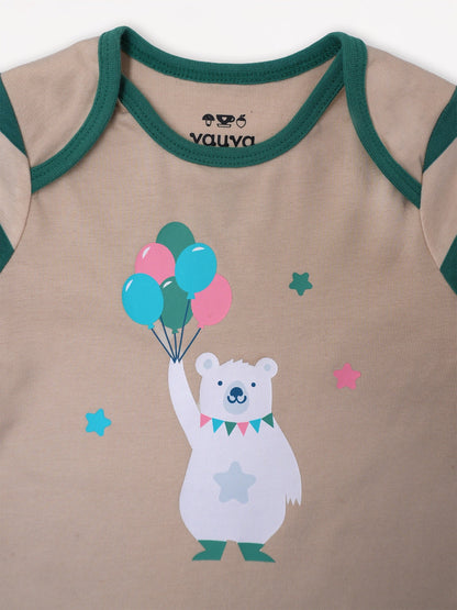 Bear-Print Romper