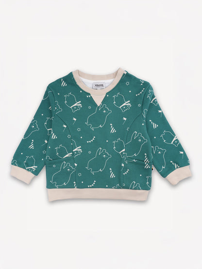Bear-Print Sweatshirt