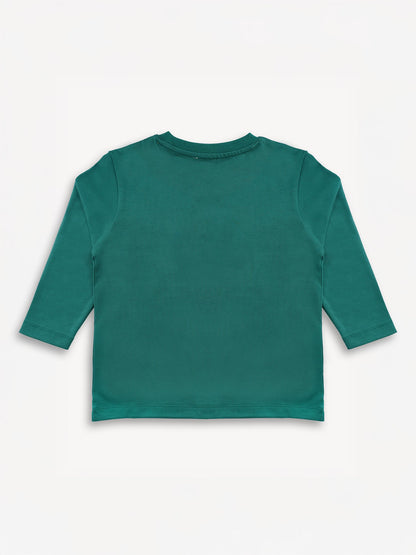 Owl-Printed Long Sleeve Tee