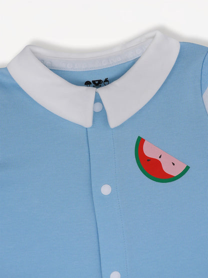 Baby Polo Neck Watermelon Print Romper