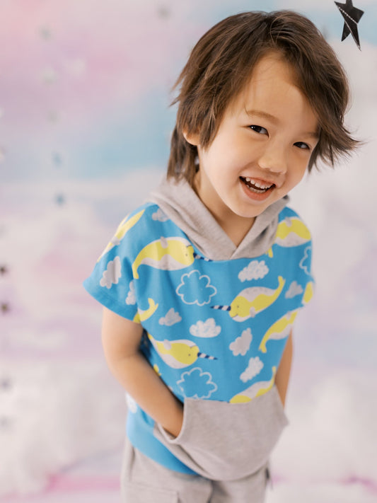 Boys Allover Hoodie Gilet