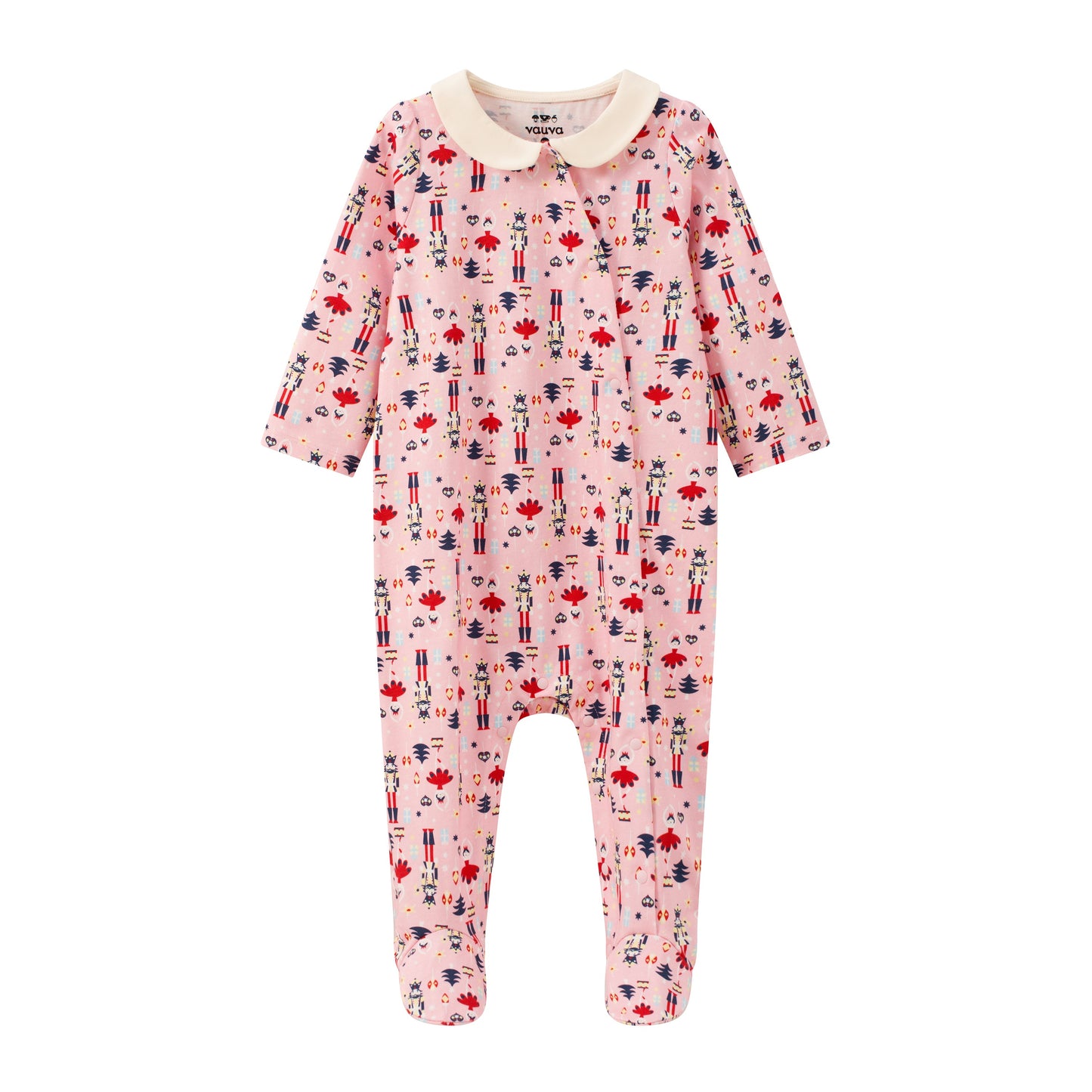 Nutcracker-Print Romper
