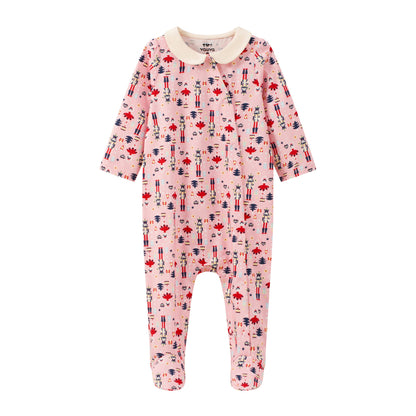 Nutcracker-Print Romper