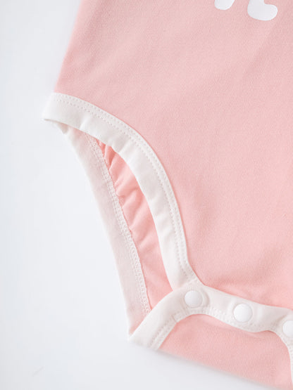 Baby Short Sleeve Stripes Bodysuit And Leggings Set