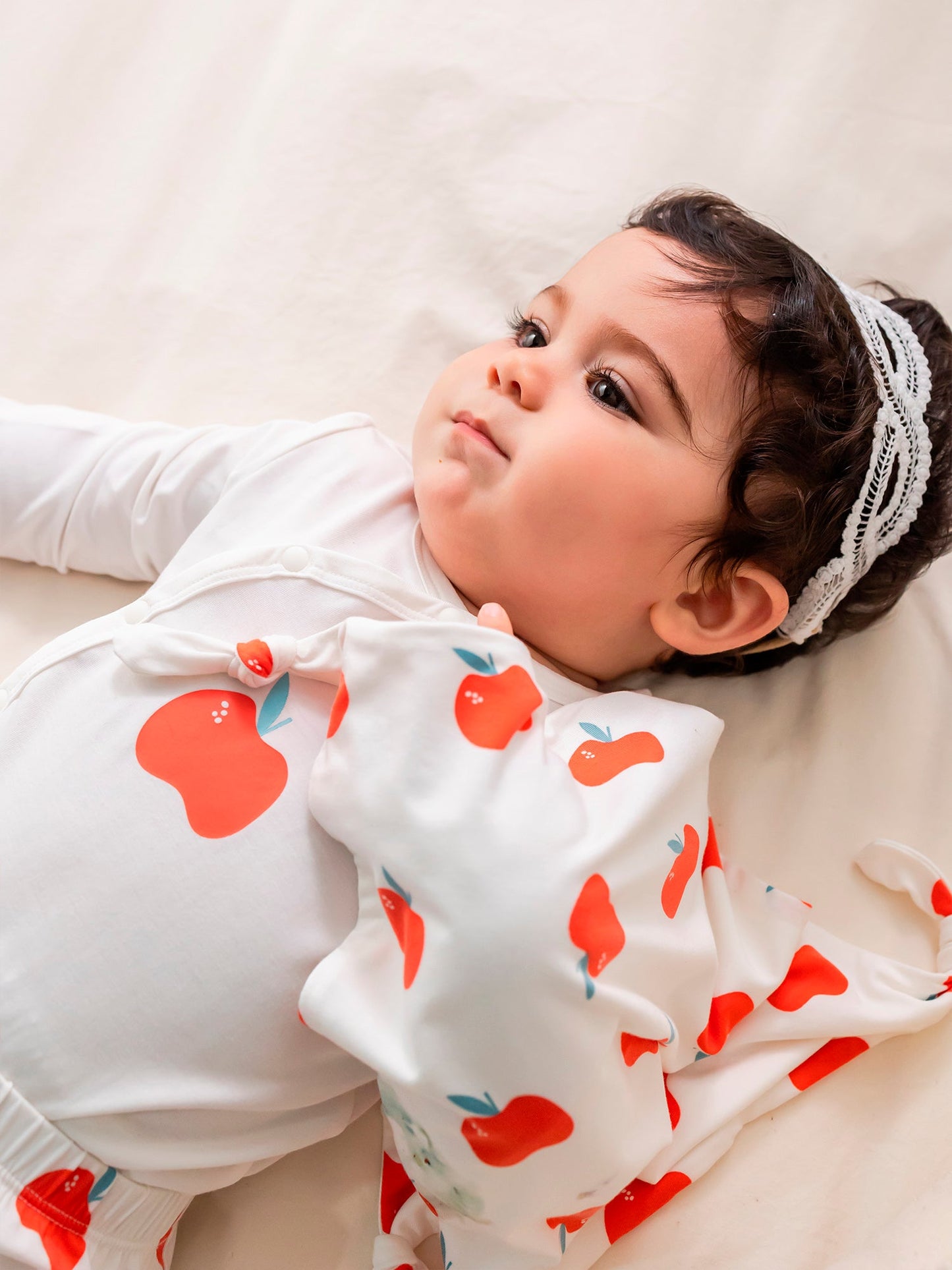 Baby Allover Print Long-Sleeved Bodysuit 3 Pieces Set