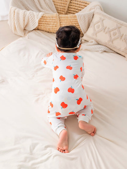 Baby Allover Print Long-Sleeved Romper Set