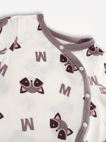 Baby's Romper And Bib Set