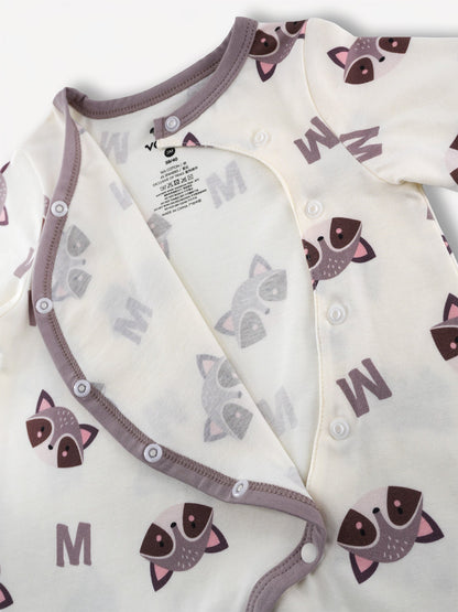 Baby's Romper And Bib Set