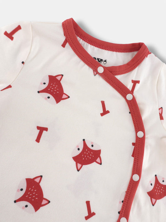 Baby's Romper And Bib Set