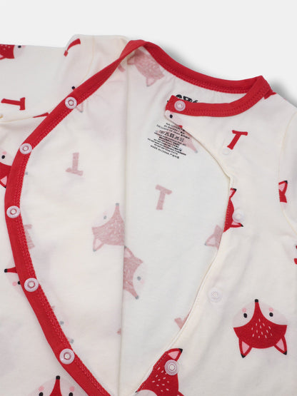 Baby's Romper And Bib Set