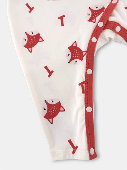 Baby's Romper And Bib Set