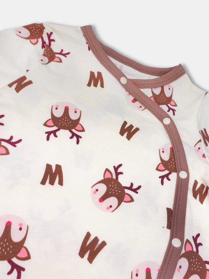Baby's Romper And Bib Set