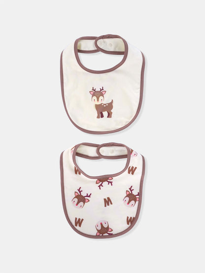 Baby's Romper And Bib Set
