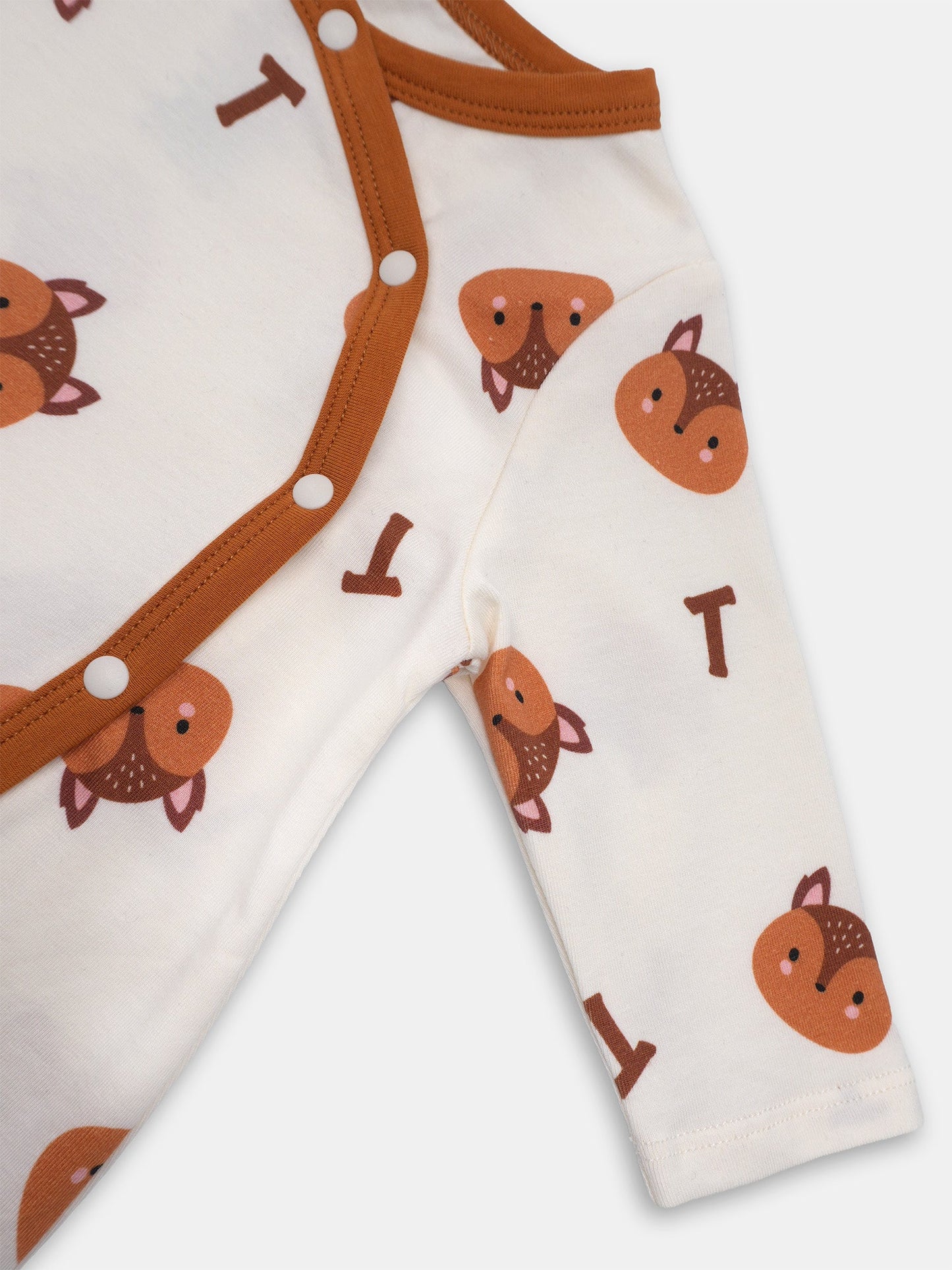 Baby's Romper And Bib Set