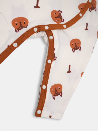Baby's Romper And Bib Set