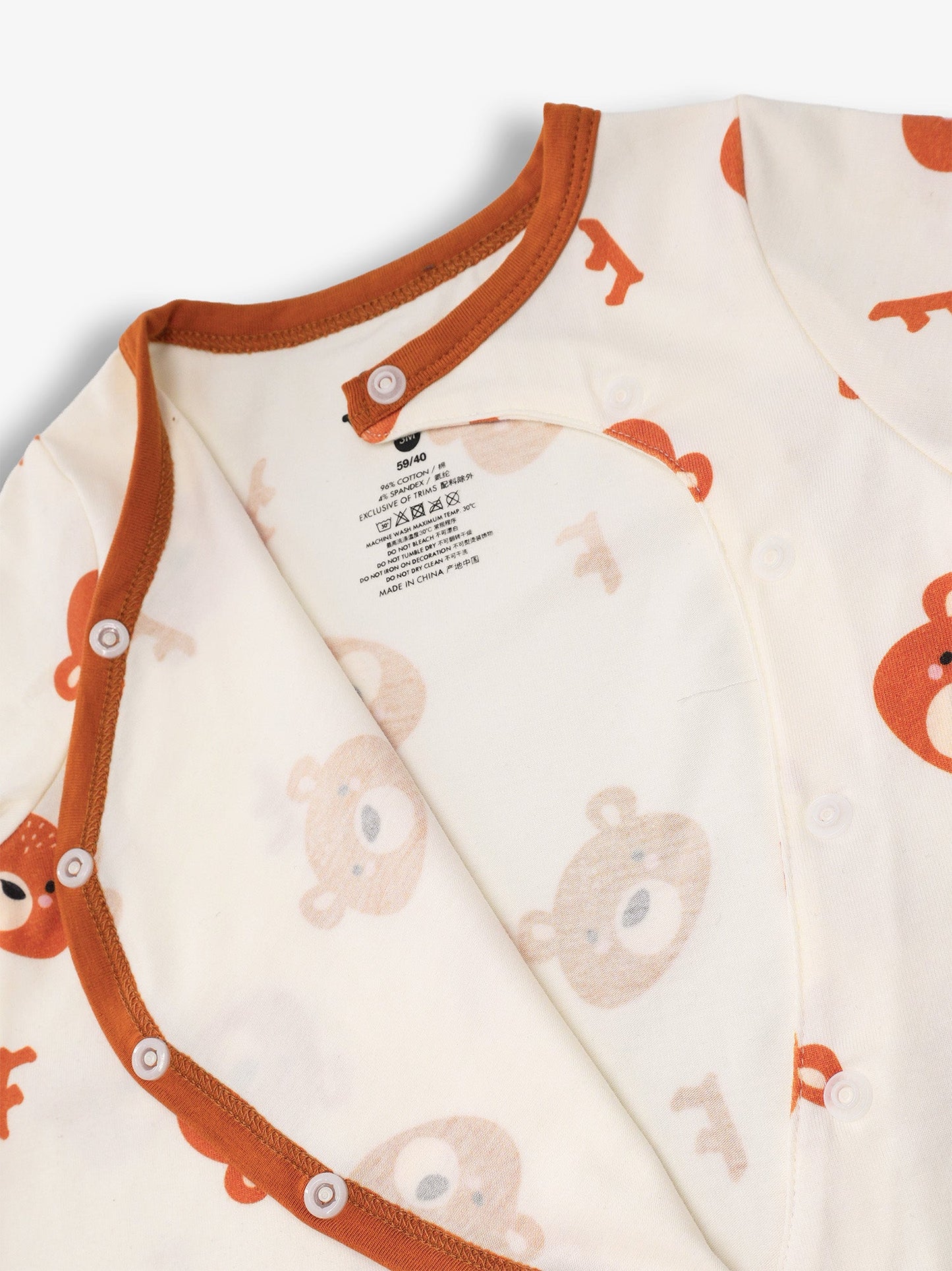 Baby's Romper And Bib Set