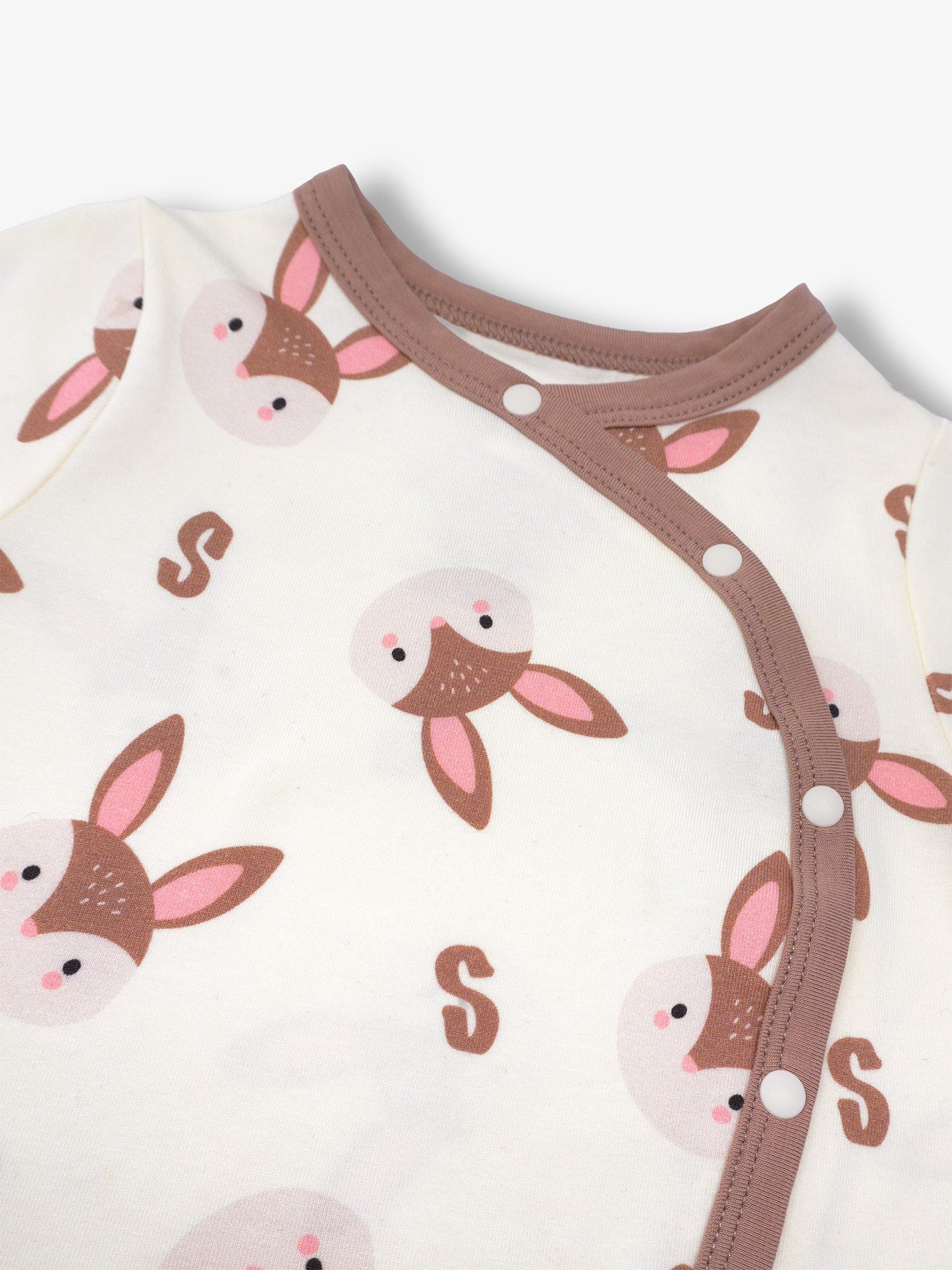 Baby's Romper And Bib Set