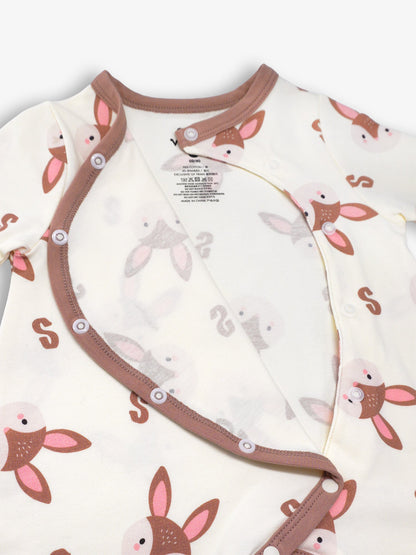 Baby's Romper And Bib Set