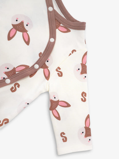 Baby's Romper And Bib Set