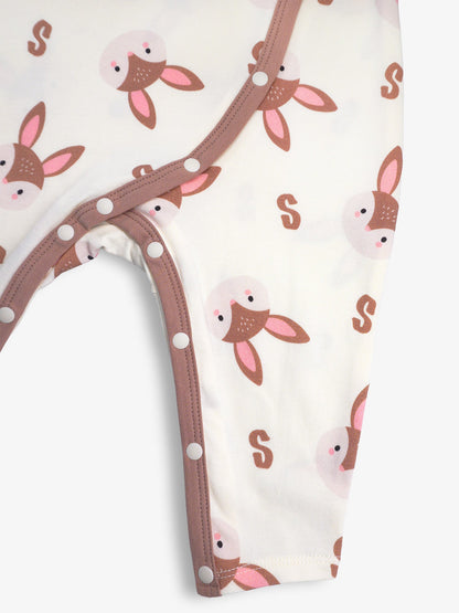 Baby's Romper And Bib Set