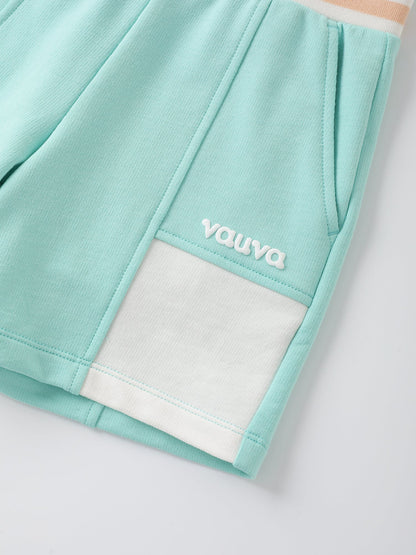 Kids Color Block Bermuda Shorts