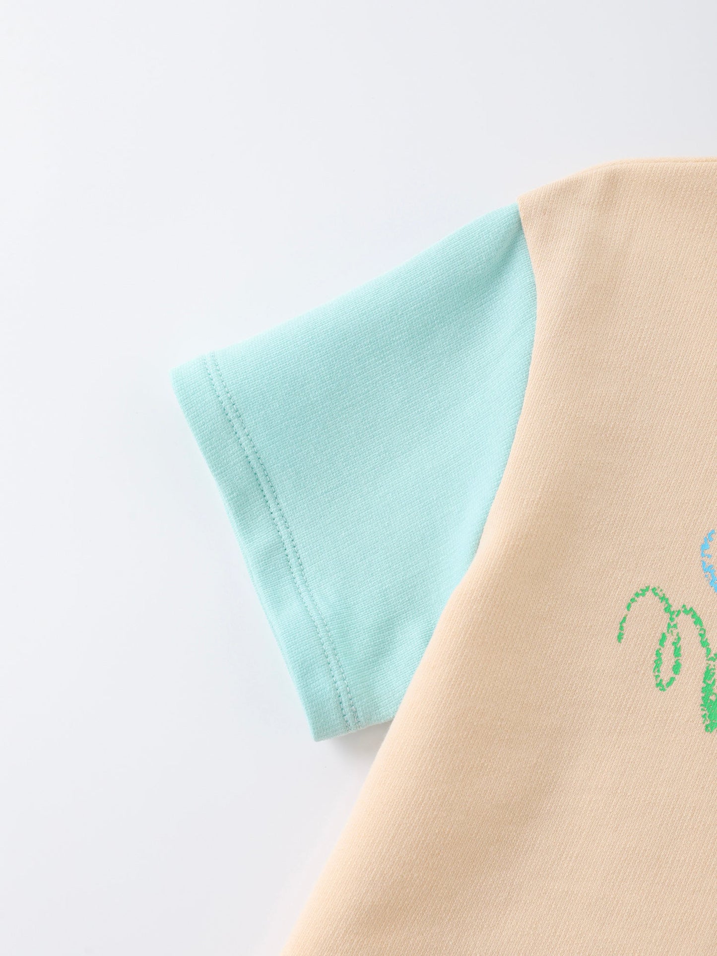 Kids Color Block Graphic Tee