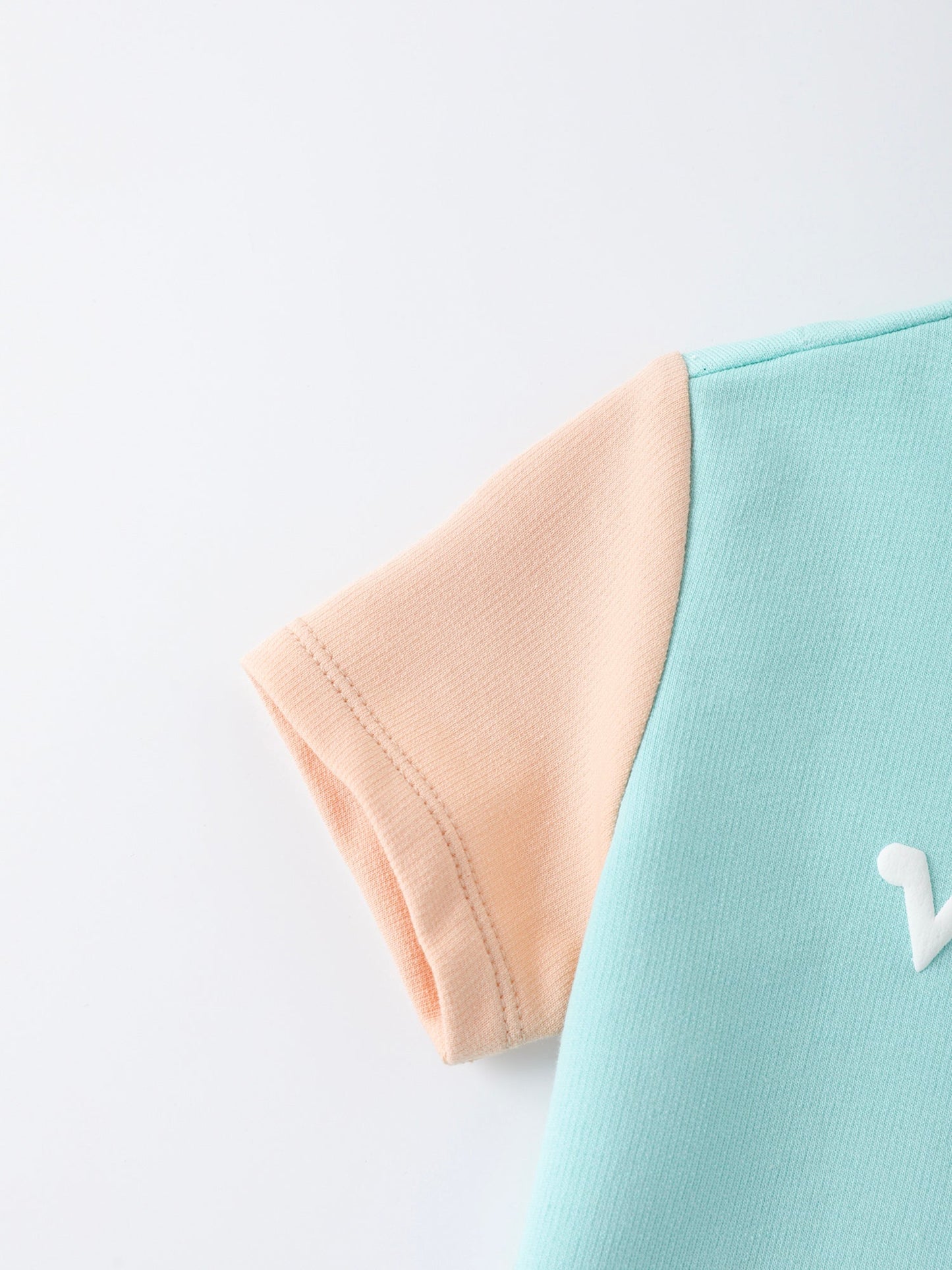 Baby's Color Block Logo Tee
