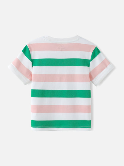 Kids Stripy Short Sleeves Tee