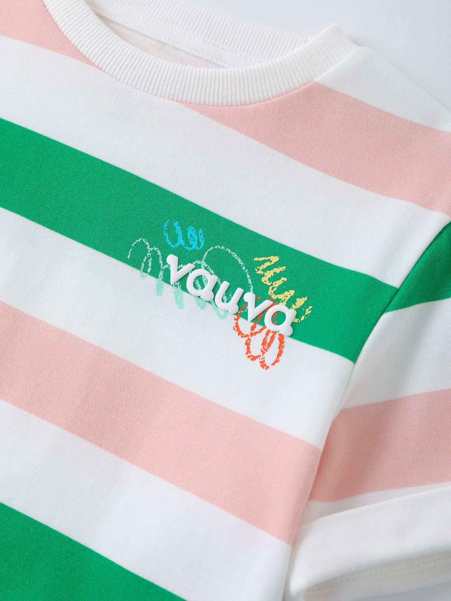 Kids Stripy Short Sleeves Tee